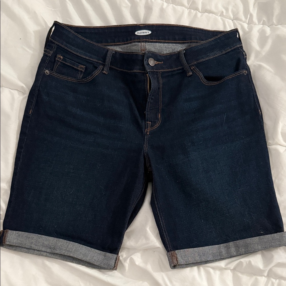 Old Navy Women's Dark Blue Jean Shorts